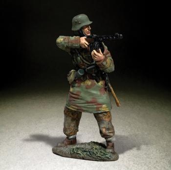 German Waffen SS in Italian Camo Standing Firing PPSH 41--single figure #6