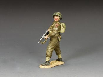 The Shouting Sergeant, 1st Bttn. of The South Lancashire Rgt., 3rd Inf. Div. (sand base)--single WWII British figure #0