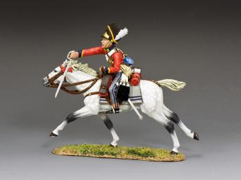 Scots Grey Charging with Sabre Down--single mounted figure #9