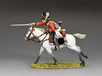 Scots Grey Charging with Sword to the Front--single mounted figure #7