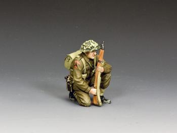 ‘Kneeling Ready’ with No base--single WWII British Tommy rifleman figure #0