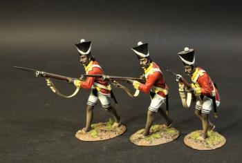 Three Sepoy Advancing, 1/8th Madras Native Infantry, The Battle of Assaye, 1803, Wellington in India--three figures #0