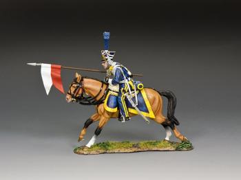 Galloping Vistula Lancer--single mounted Polish figure #1