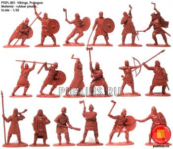 Viking Warriors Reissue (red)--18 figures in 18 poses--NO RESTOCK DATE. #11