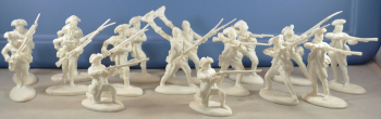 French Allies/American Regular Army (WHITE)--16 figures in 8 poses #0