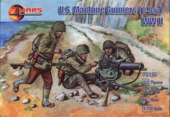 1/72 WWII U.S. Machine Gunners D-Day--32 figures in 8 poses--TWO IN STOCK. #14