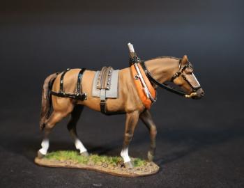 Horse for Carts or Wagons (tan colored, left leg forward), The Eighteenth Century Collection--single horse figure--RE-RELEASING IN MAY 2024! #0