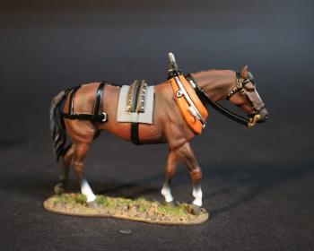 Horse for Carts or Wagons (brown colored, right leg forward), The Eighteenth Century Collection--single horse figure--RE-RELEASING IN MAY 2024! #15