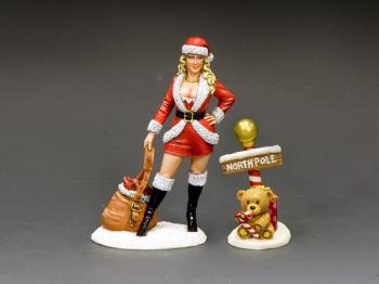 Santa’s Little Helper--single figure and North Pole sign #0