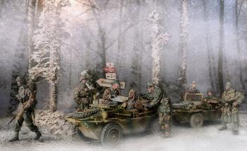 soldiers in forest
