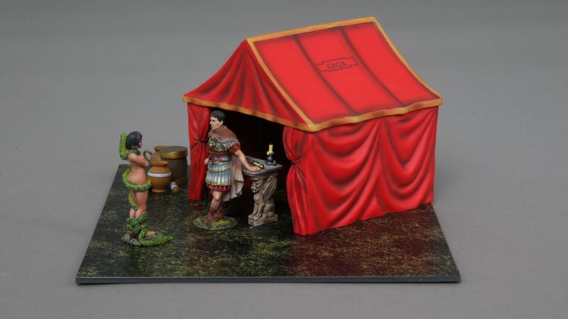 Roman Officer, The Snake Charmer, and Roman Officer's Tent--two figures, table, pots, and tent--RETIRED--LAST TWO!! #1