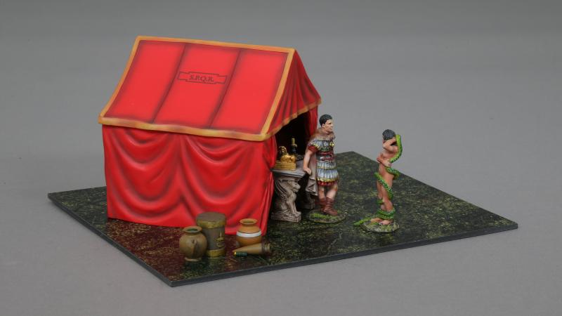 Roman Officer, The Snake Charmer, and Roman Officer's Tent--two figures, table, pots, and tent--RETIRED--LAST TWO!! #2