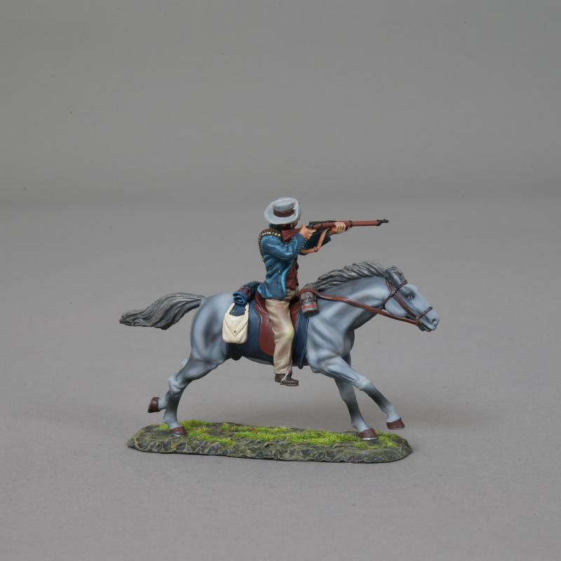 Mounted Boer Commando on a Grey Firing Left--single mounted figure--LAST ONE!! #4