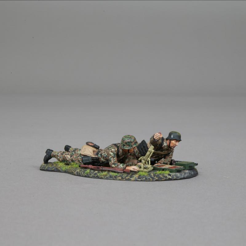 5cm Mortar Team--two German WWII figures on single base--LAST NINE!! #1