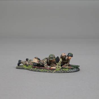 Image of 5cm Mortar Team--two German WWII figures on single base--RETIRED--LAST SIX!!