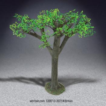 Image of Old Growth Oak Tree, Summer (Tree:  12 in. Tall x 11 in. Spread, Base:  3 in. Long x 3.75 in. Wide)