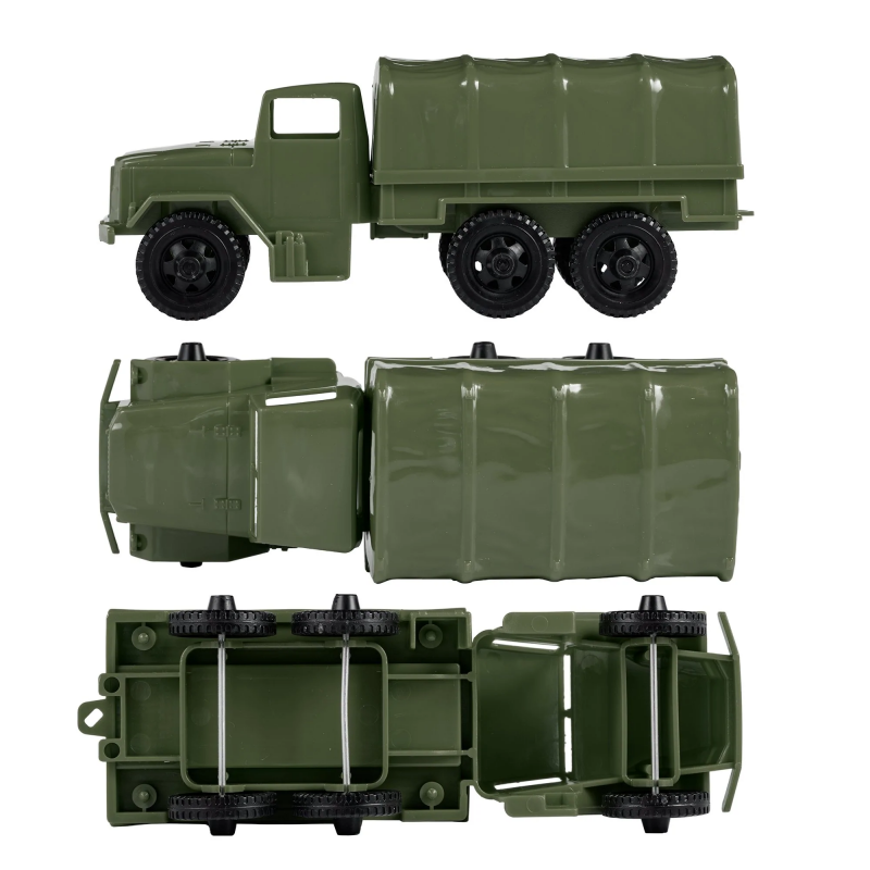 TimMee Plastic Army Men Trucks--M34 Deuce and a Half Cargo Vehicles (OD Green) #3