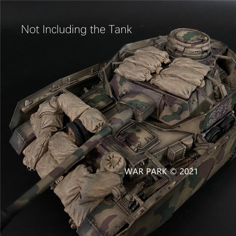 Sandbag of Panzer IV H--4 pieces exclusively fitting the War Park Panzer IV H #3