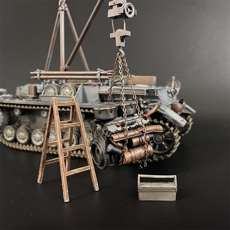 Tiger Tank Engine & Ladder & Toolbox--engine, ladder, toolbox, & chain #2