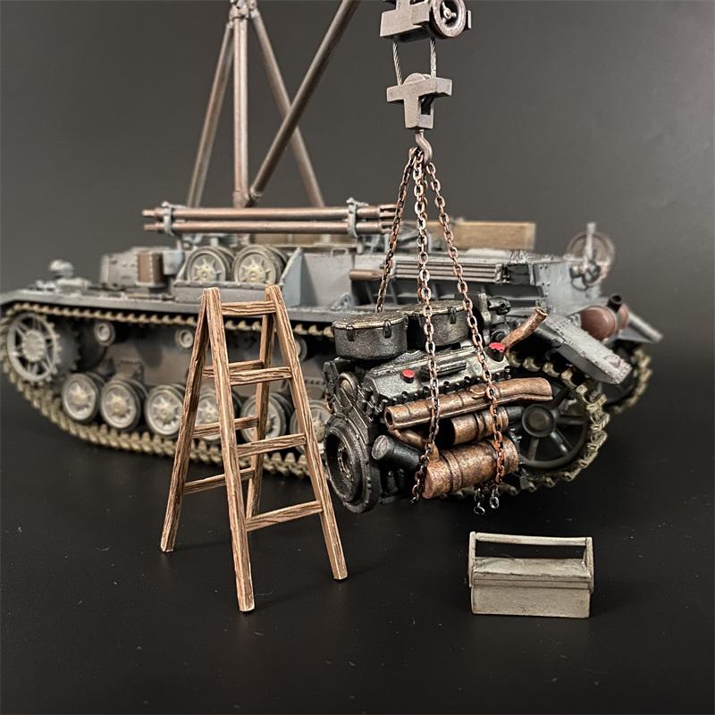 Tiger Tank Engine & Ladder & Toolbox--engine, ladder, toolbox, & chain #3