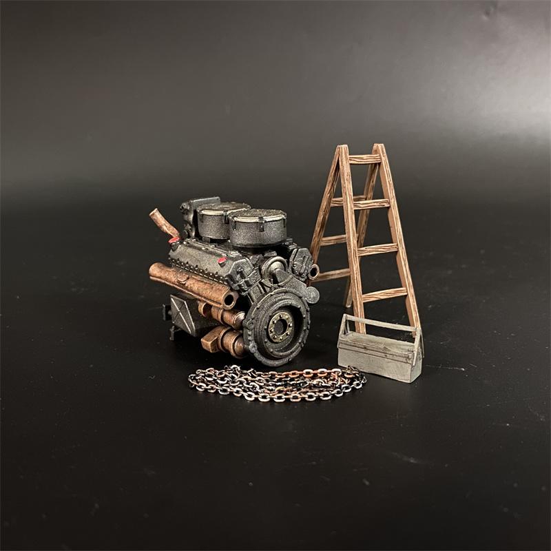 Tiger Tank Engine & Ladder & Toolbox--engine, ladder, toolbox, & chain #1