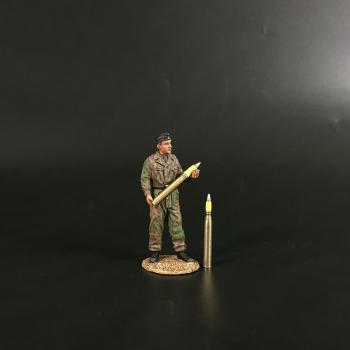 Waffen SS Tank Crew Carrying a Shell A, Battle of Kursk--single figure and two shells Waffen SS Tank Crew Carrying a Shell A, Battle of Kursk--single figure and two shells #46831