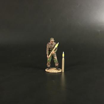 Waffen SS Tank Crew Carrying a Shell B, Battle of Kursk--single figure and two shells Waffen SS Tank Crew Carrying a Shell B, Battle of Kursk--single figure and two shells #46832