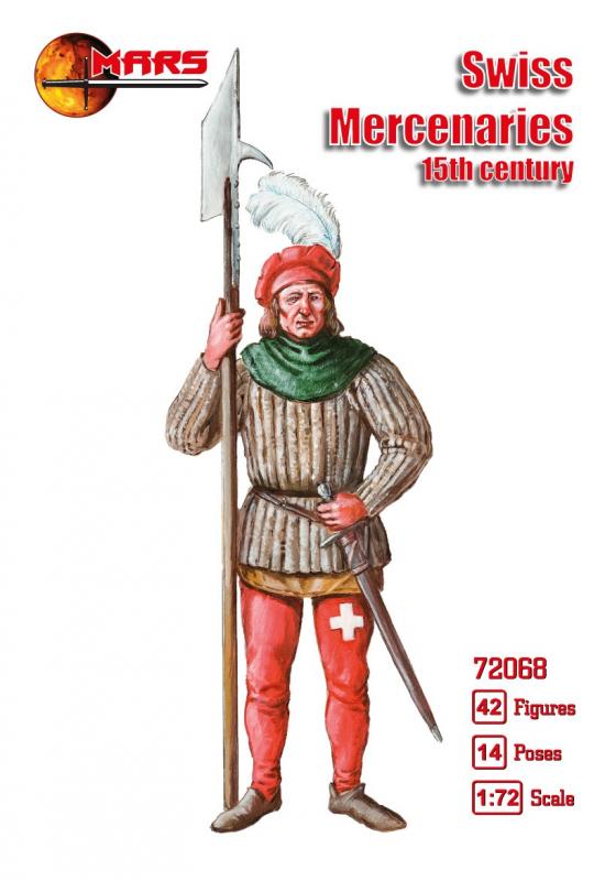 1/72 Swiss Mercenaries, 15th Century--42 figures in 14 poses #1