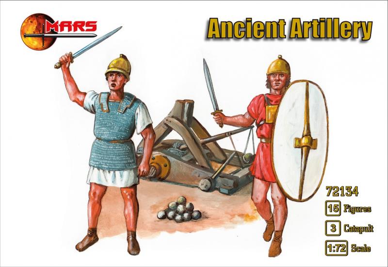 1/72 Ancient Artillery--15 figures and 3 catapults--AWAITING RESTOCK. #1