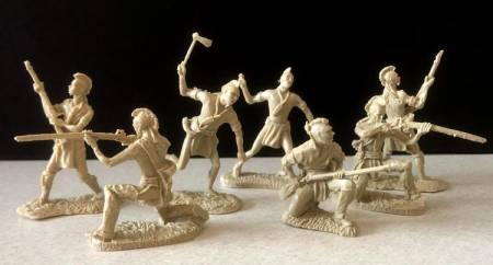 Barzso Mohawk Indians--seven figures in five poses -- AWAITING RESTOCK #1