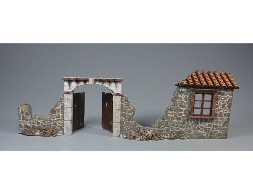 The Broken Courtyard Wall--six pieces--14.5 in. L x 3 in.W x 4.5 in. H #2