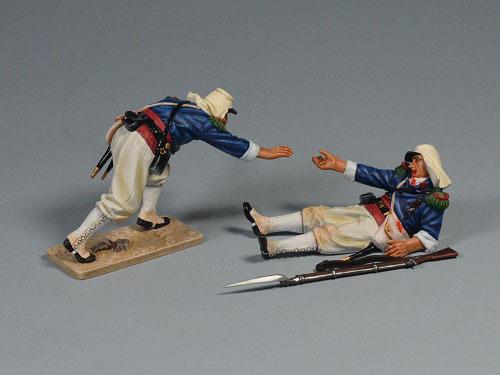 The Last Bullet--two French Foreign Legionaire figures and musket #1