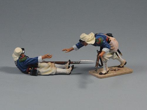 The Last Bullet--two French Foreign Legionaire figures and musket #2