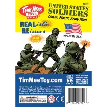 TimMee Toys United States Soldiers Classic Army Men--48 classic plastic army men figures (OD Green) #0