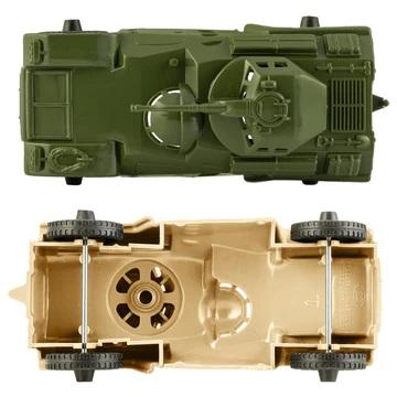 TimMee Plastic Recon Patrol Armored Cars--two plastic army men scout vehicles (OD Green and Tan) #3