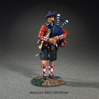 Image of Piper, 42nd Royal Highland Regiment, 1759-64--single figure
