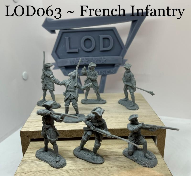 French Infantry - 7 Figures in 7 Poses  #1