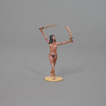 Image of Egyptian Female Sword Dancer #2--single figure with two swords--RETIRED--LAST SEVEN!!