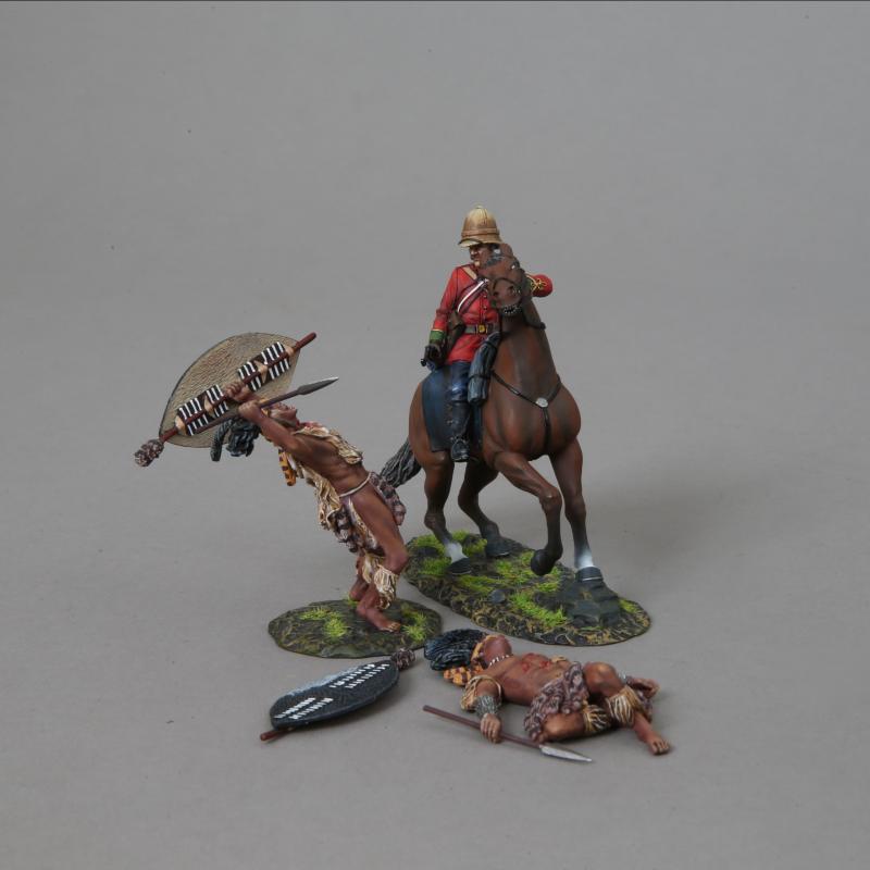 Mounted British Officer Firing His Pistol, The Scramble for Africa--single mounted figure--LAST TWO!! #5