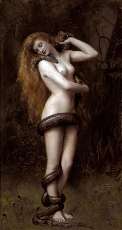 Eve Without Adam, Myths, Legends, and Biblical--single female figure with snake--RETIRED--LAST TWO!! #5