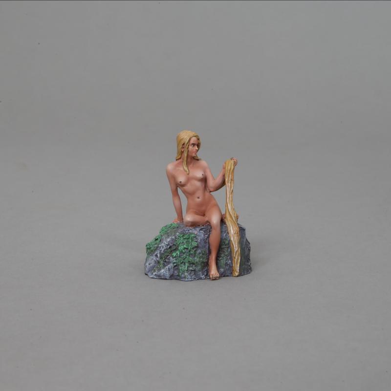 Rapunzel (All Grown Up), Myths, Legends, and Biblical--single seated female figure on rock--TWO IN STOCK. #1