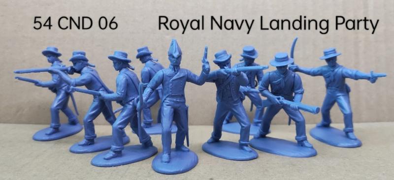 Royal Navy Landing Party (War of 1812)--makes 9 poses (1 officer and 8 infantrymen) #1