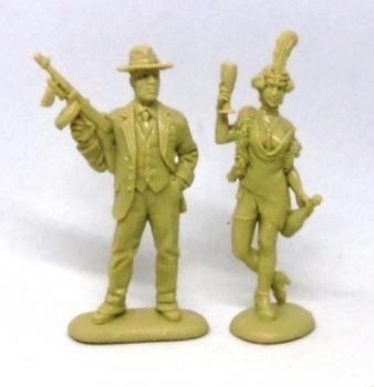 Image of Gangsters--eight American gangster figures in eight poses (The Untouchables)--THREE IN STOCK! 