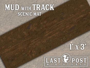 Image of Mud with Track Scenic Mat (1'x3')--AWAITING RESTOCK.