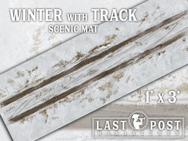 Winter with Track Scenic Mat (1'x3') #1