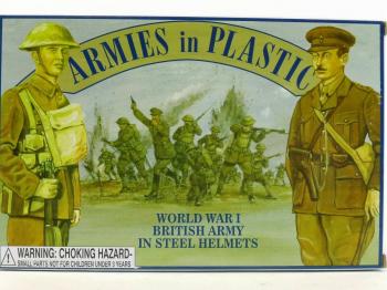 British Army in Steel Helmets--16 in 8 poses (OD Green) British Army in Steel Helmets--16 in 8 poses (OD Green) #47090