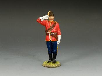 Image of Mountie Saluting--single figure