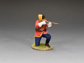 Image of Mountie Kneeling Firing Carbine--single figure