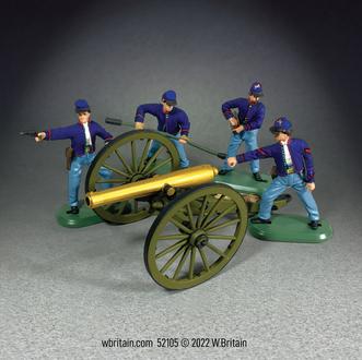 12 Pound Napoleon Cannon with 4 Union Artillery Crew--cannon and four figures #2