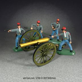 12 Pound Napoleon Cannon with 4 Confederate Artillery Crew--cannon and four figures #2